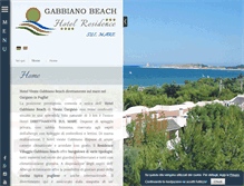 Tablet Screenshot of gabbianobeach.com